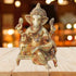Brass Ganesh Ji God Idol Statue 2.86 Kg